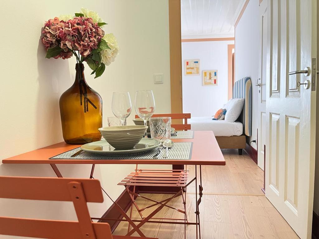 Casa Rosa Com Ac Apartment Coimbra Ngoại thất bức ảnh